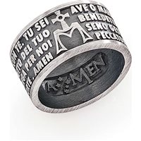 Anello Amen Ave Maria in Acciaio AMB925-22 - AMB925-12